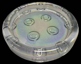 Iridescent Glass Ashtray 8