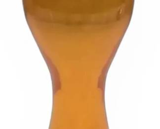 Tangerine Orange 10 Tall Glass Vase