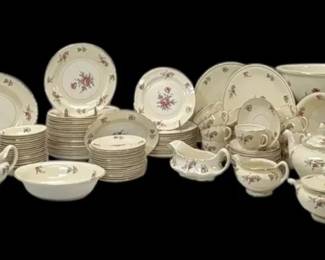 Household Institute Priscilla Pattern China Set 137 Pieces