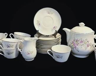 Cmielow Floral Polish Tea Set
