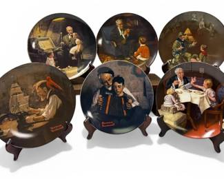 Norman Rockwell Bradford Exchange Display Plates Boy Scouts And More
