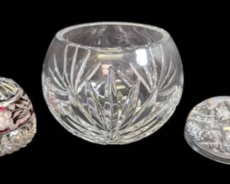 Wedgwood Crystal Bowl Paperweights