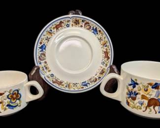 Villeroy Boch Troubadour Tea Cups And Saucer