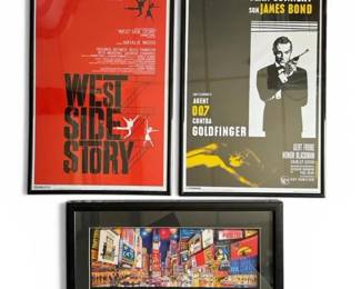 3D NYC Times Square Scene, 007 West Side Story Framed Posters