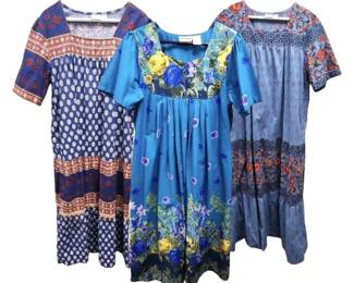Three Cotton Dresses