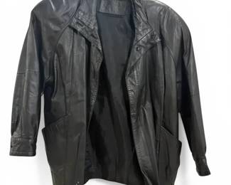 Braefair Leather NY Size Medium Black Genuine Leather Jacket