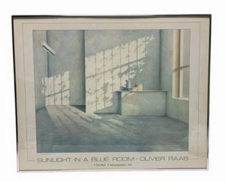 Framed Vintage Advertising Poster For Christies Contemporary Art