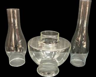 Three Oil Lamp Shades