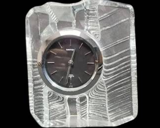 Sunform Glass Mantle Clock