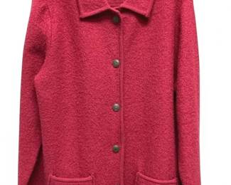 Appleseeds Wool Red Jacket, Womens Size M