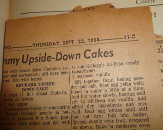 Complete with old recipes inside