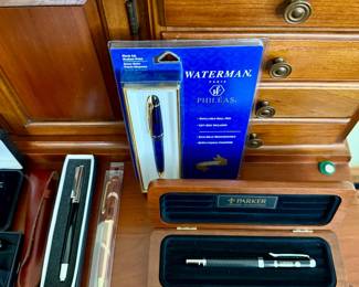 Aurora, Cross, Parker and Waterman pens