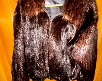 Beaver jacket reversible Beaver/leather