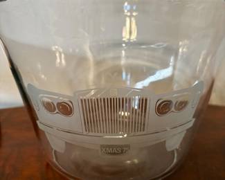 Tiffany Ice bucket with Etched Rolls Royce