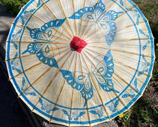 Vintage New Old Stock Rice Paper Parasols