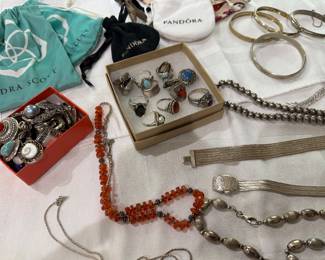 A lovely assortment of sterling jewelry!