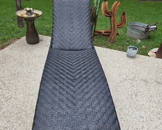 Rattan Woven Patio Lounger
