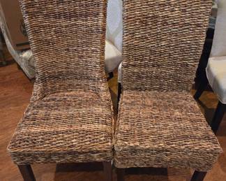 2 Reed Chairs (not identical)
