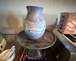 Stoneware Cake Stand 