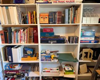 Shelving Units for sale also,  everything in the room is for sale