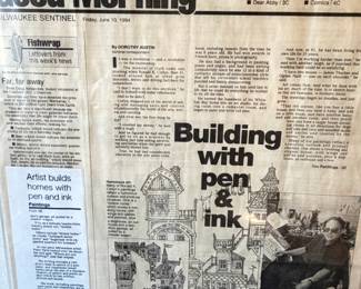 Article about the Artist Behind most of the Art in the house.