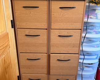 Faux Wood File Cabinets