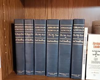 Abraham Lincoln 6 books by Carl Sandlburg
