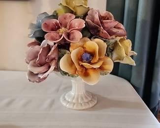 Capodimonte Floral Porcelain Centerpiece,  Italy