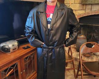 Bostonian Long Leather Coat