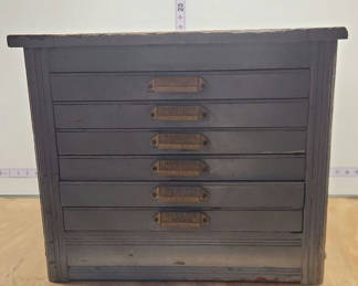 Lot 167: Six Drawer Hamilton Cabinet