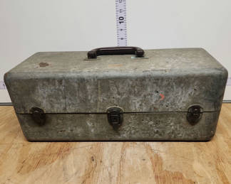 Lot 155: Vintage Galvanized Tackle Box