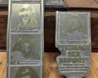 Lot 52: Vintage Letterpress Print Block Lot