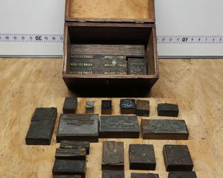 Lot 19: Letterpress Print Block Lot