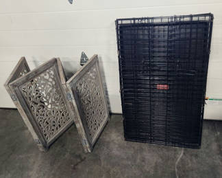 Lot 164: ProSelect Medium Sized Dog Crate & Folding Hall/Room Divider