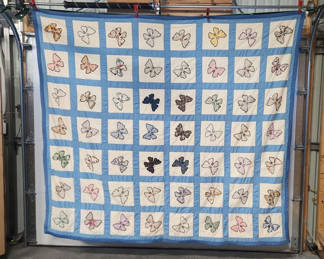 Lot 2: Patchwork Butterfly Quilt
