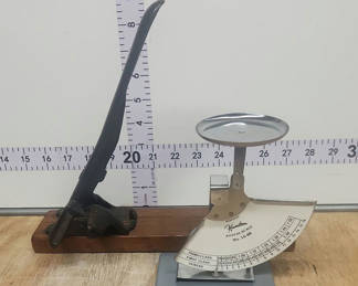 Lot 118: Postal Scale & Antique Nutcracker