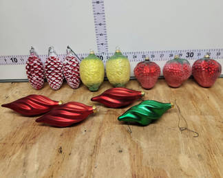 Lot 50: More Vintage Glass Christmas Ornaments