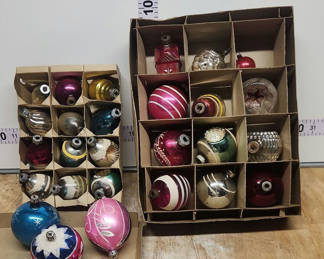 Lot 91: Even More Vintage Glass Christmas Ornaments