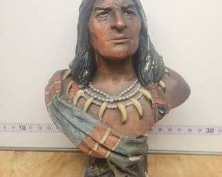 Lot 73: Tobacco Cigar Store Native American Bust