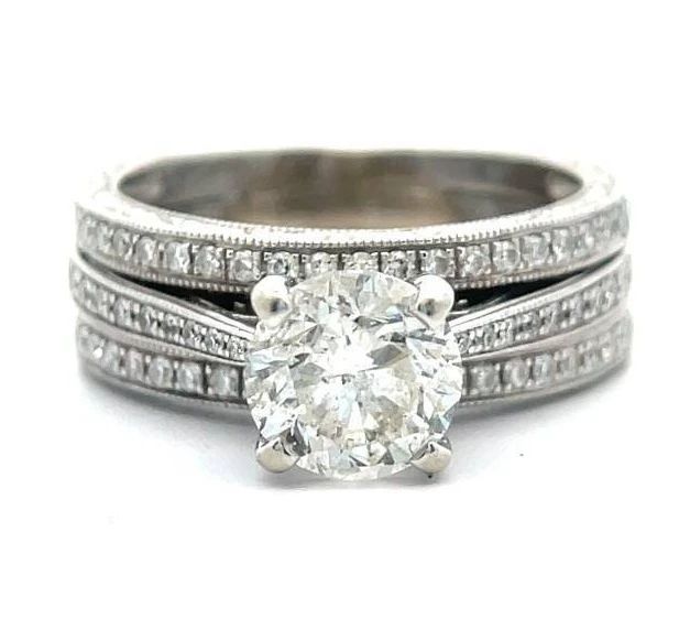 Shane Company 2.00 Carat Natural Diamond Ring in 14K White Gold