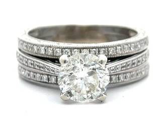 Shane Company 2.00 Carat Natural Diamond Ring in 14K White Gold