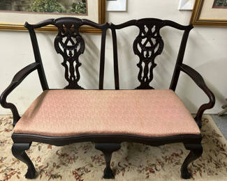 Lot 54: Antique Ball & Claw Feet Settee