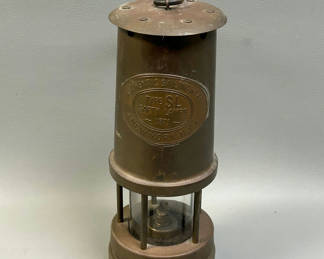 Lot 8: Vintage Authentic Sailing Wear SL Brass Safety Lamp