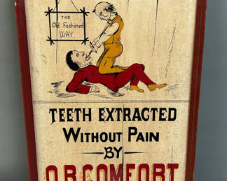 Lot 46: Vintage Dentist Advertising Signed