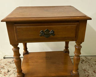 Lot 25: Kling Maple One Drawer Nightstand