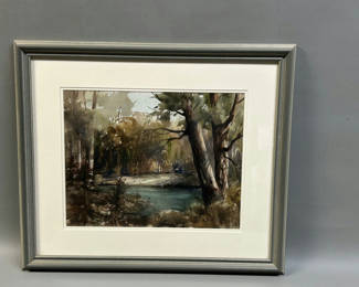 Lot 29: Signed Genevieve Wilhelm American 1908-2005 Watercolor Painting