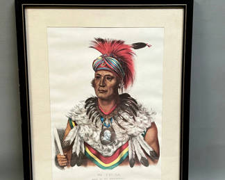 Lot 48: Indigenous American Wa Pella Lithograph