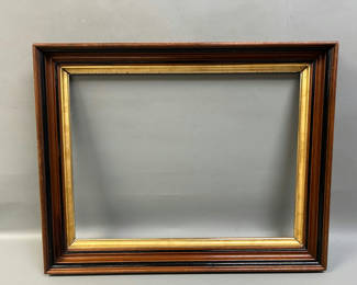 Lot 60: Victorian Walnut Gilt Liner Picture Frame