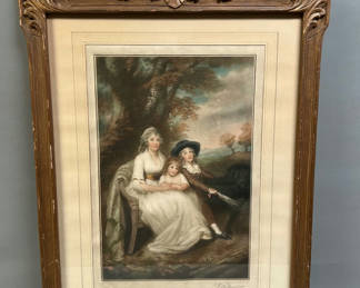 Lot 12: Mezzotint Portrait by Elizabeth Eleanor Milner