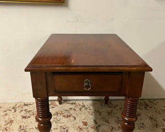 Lot 53: Ethan Allen One Drawer End Table